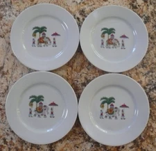 BIA Cordon Bleu CARAVAN Set of 4 Plates 8"