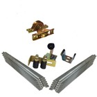 4m Complete Sliding Gate Hardware Kit with 78mm recess mounted wheels