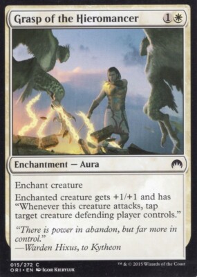 4X GRASP OF THE HIEROMANCER 015/272 MAGIC ORIGINS MTG MAGIC LP X4