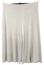 TRAVELERS By CHICO'S Women's Acetate Travel Knit Capri Pants Light Gray 1 S M
