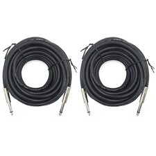 2 Pack 50ft 1/4 Inch to 1/4 Inch Male Speaker Cable, 50 feet 6.35mm Stereo Au...