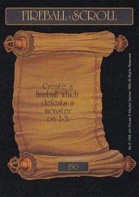 Fireball Scroll - FAD Base Set - Fantasy Adventures CCG