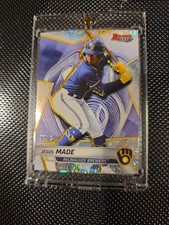 Jesus Made 2025 Bowman's Best Mini Diamond  #TP17 - Refractor /299 Brewers