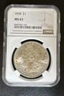 1898 $1 Morgan Silver Dollar Toned NGC MS63