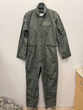 NEW GENUINE US AIR FORCE GREEN NOMEX FIRE RESISTANT FLIGHT SUIT CWU-27/P - 38R.