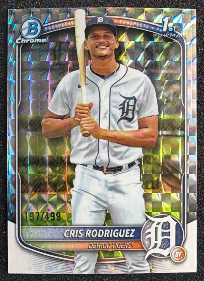 2025 Bowman Chrome Cris Rodriguez Geometric Refractor /499 #BCP-250 1st