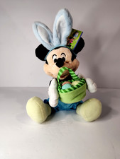 Disney Mickey Mouse Official Musical Easter Plush With Bunny Ears  Basket