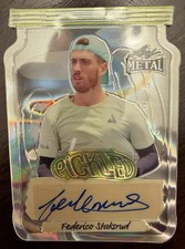 FEDERICO STAKSRUD Rookie Autograph 2024 Leaf Metal Pickleball Pickled #d 1/3