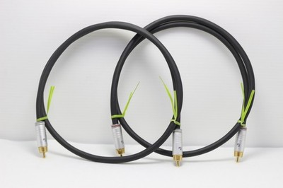 JPR-100 LUXMAN RCA Interconnect Cable 1m Pair OFC Shielded Used Japan