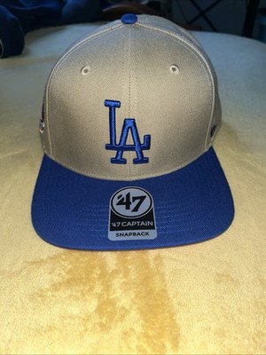 Los Angeles Dodgers 47 Two Tone Tan and Blue  Captain SnapBack Hat 