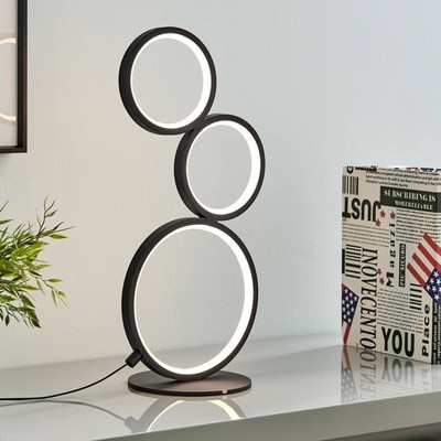 Lite Source Fedora 17 1/4'' High Black LED Accent Table Lamp