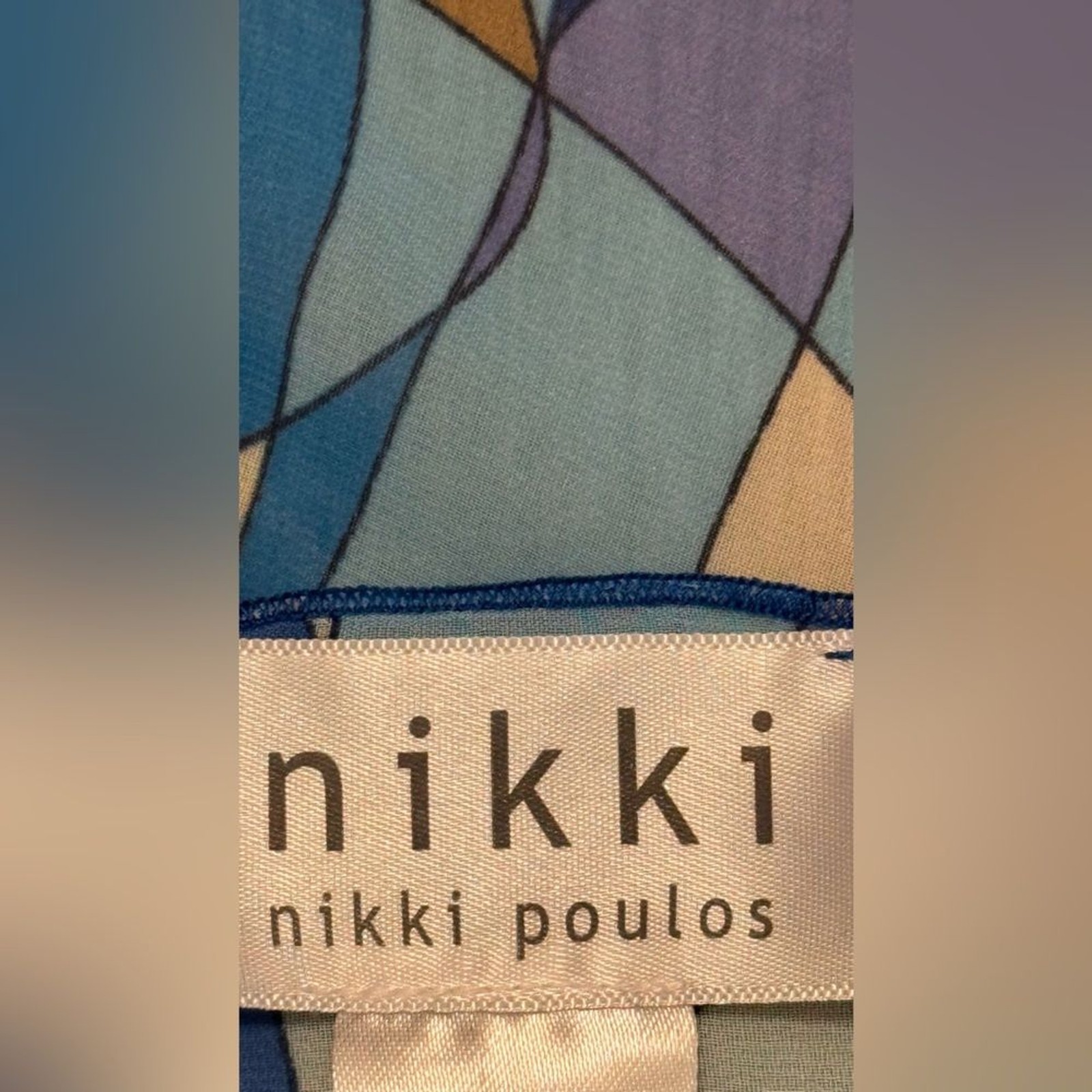 Abstract Geometric Pattern Scarf - image 2