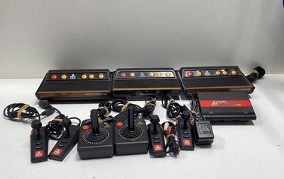 Atari Flashback 2 & 4 Mini 7800 4 Unit Console Lot 6 Controllers Untested Parts