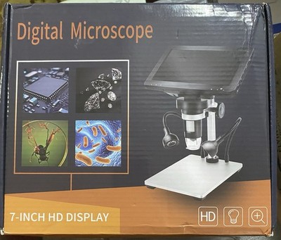 NEW Digital Microscope DM9 7'' High-Definition 12MP USB 1000x magnification