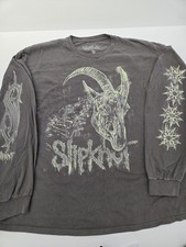 SLIPKNOT Glow in the Dark GOAT Skull long sleeve shirt gray XXL