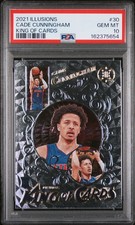 2021 PANINI ILLUSIONS KING OF CARDS #30 CADE CUNNINGHAM ROOKIE RC PSA 10