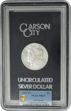 1884-CC Morgan Silver Dollar $ GSA Hoard MS65 PCGS Secure 949506-1