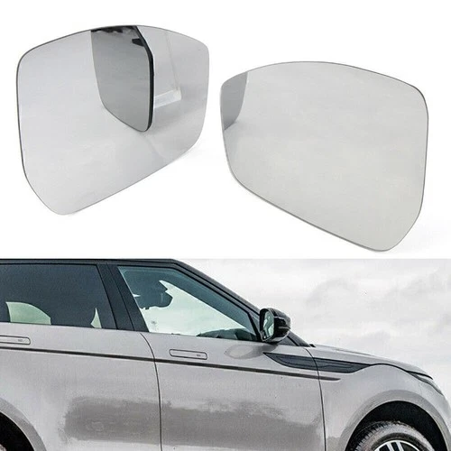 Pair Rear View Mirror Glass For Land Rover Discovery Sport Jaguar F-PACE E-PACE
