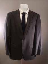 John Varvatos USA Bedford 38R Gray Pinstripe Wool Sport Coat Blazer Double Vent