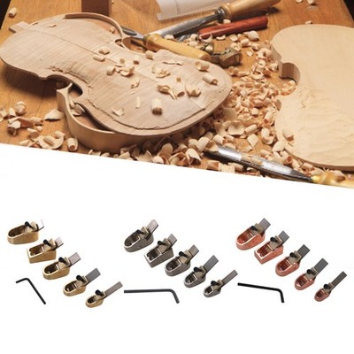 5 Stück Violine Daumen Planer Reparatur Messing gekrümmt Musikinstrument Zubehör