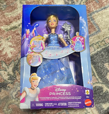 Mattel Disney Princess Cinderella 11in Fashion Doll Light-Up Dress  Wand