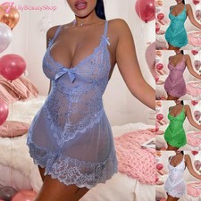 Sexy Camisón Lencería Babydoll Pijama Camisón Prendas para dormir Talla Grande Dama