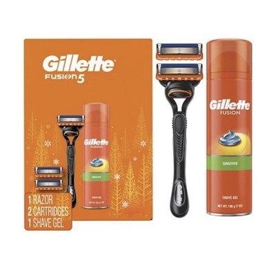 1 Gillette Fusion5 Winter Shave Bundle Gift Sets 5 Blade Razor Precision Trimmer