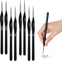 Feine Detailpinsel Set 8 StüCk FüR Acryl ÖL Aquarell Modellmalerei PräZise