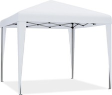 3x3M Garden Pop Up Gazebo， Party Tent Canopy Marquee with Storage Bag （White）