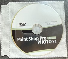 Corel Paintshop Pro Photo X2 Ultimate DVD PC Photo Shop software only - 2008