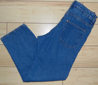 H&M Loose Fit High Rise Medium Wash Girls Teen Capris Size 12 — photo 2