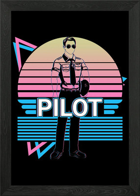 Flugzeug Pilot Luftfahrt Gerahmtes Wandbild Poster Leinwanddruck Bild