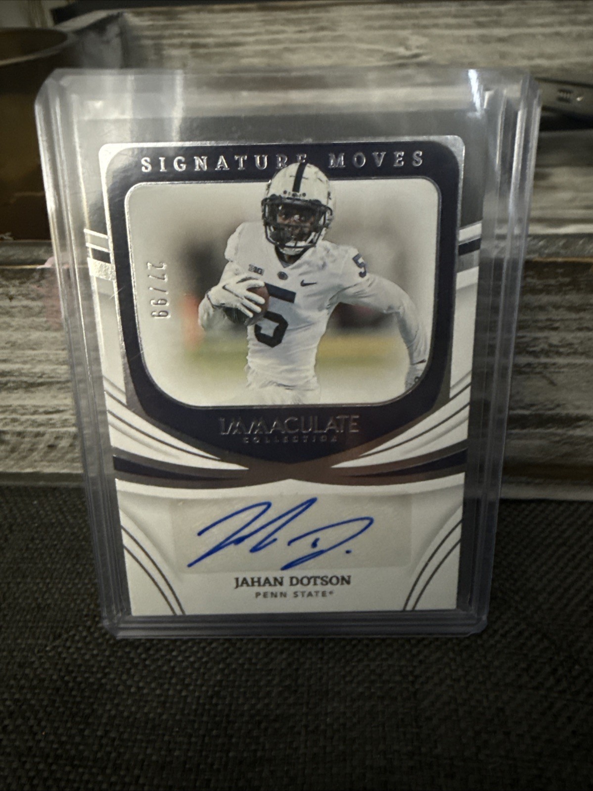 Jahan Dotson Panini Immaculate Collection Collegiate Signature Moves #SMJDO Base