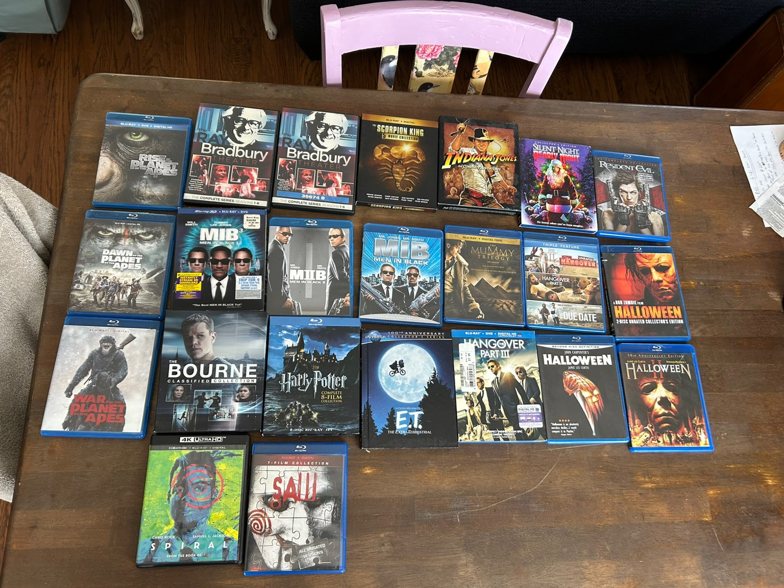 Mixed Blu Ray Lot Of Movie Collections And Single, Planet Of The Apes And More!