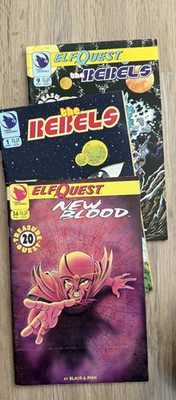 3 x Elf Quest New Blood, The Rebels 1 +9  Comic Englisch Warp Graphics