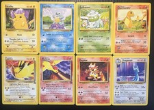 Vintage Pokémon lot 20 cards Base Set Gym Heroes WOTC 1999 Pikachu Zapdos