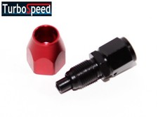 Universal AN-4 AN4 0Degree Swivel Fuel Oil Gas Line Hose End Fitting Adapter Red