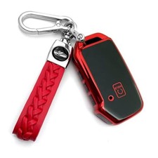 Creativity Suitable for Kia key cover. Key cover  sheepskin key chain Red Suit