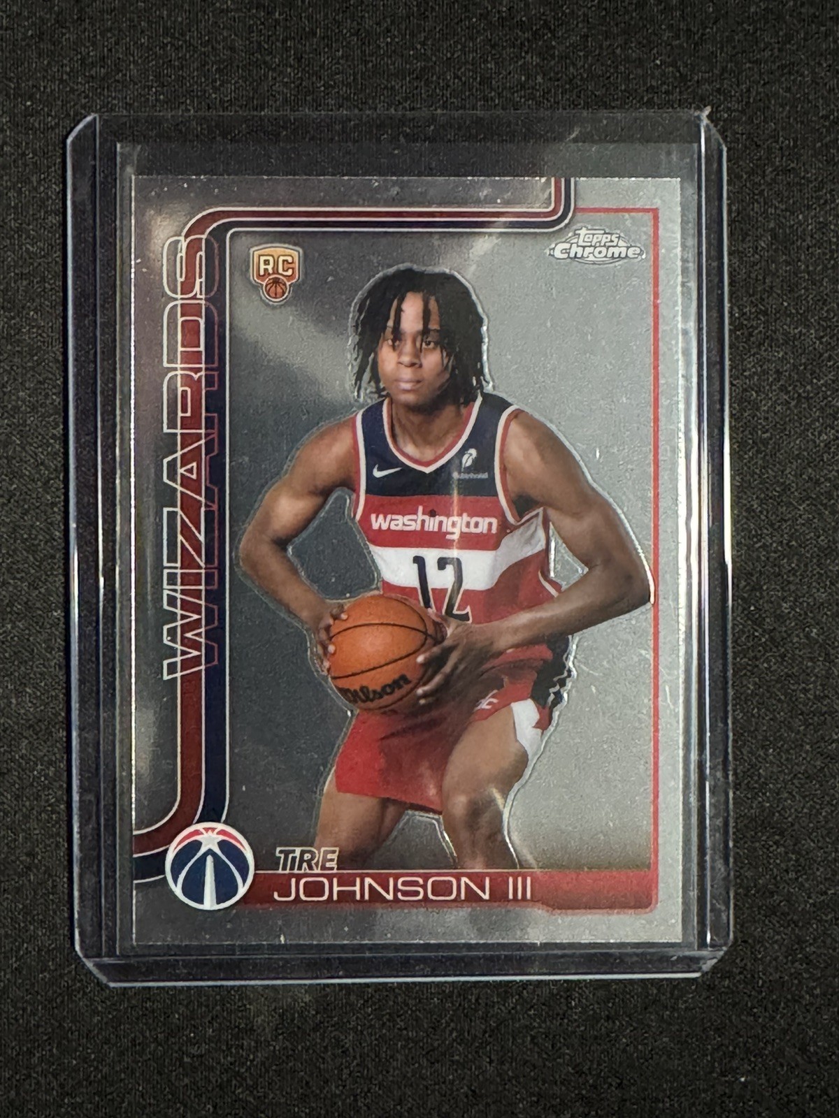 2025-26 TOPPS CHROME BASKETBALL IMAGE VARIATION SSP TRE JOHNSON III WIZARDS RC