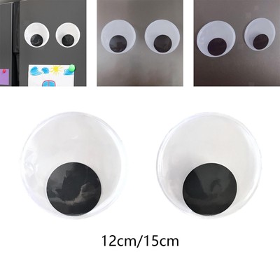 Googly Wackelaugen, Stick bewegliche Augen schwarz Deko DIY Augen für Kühlschränke,