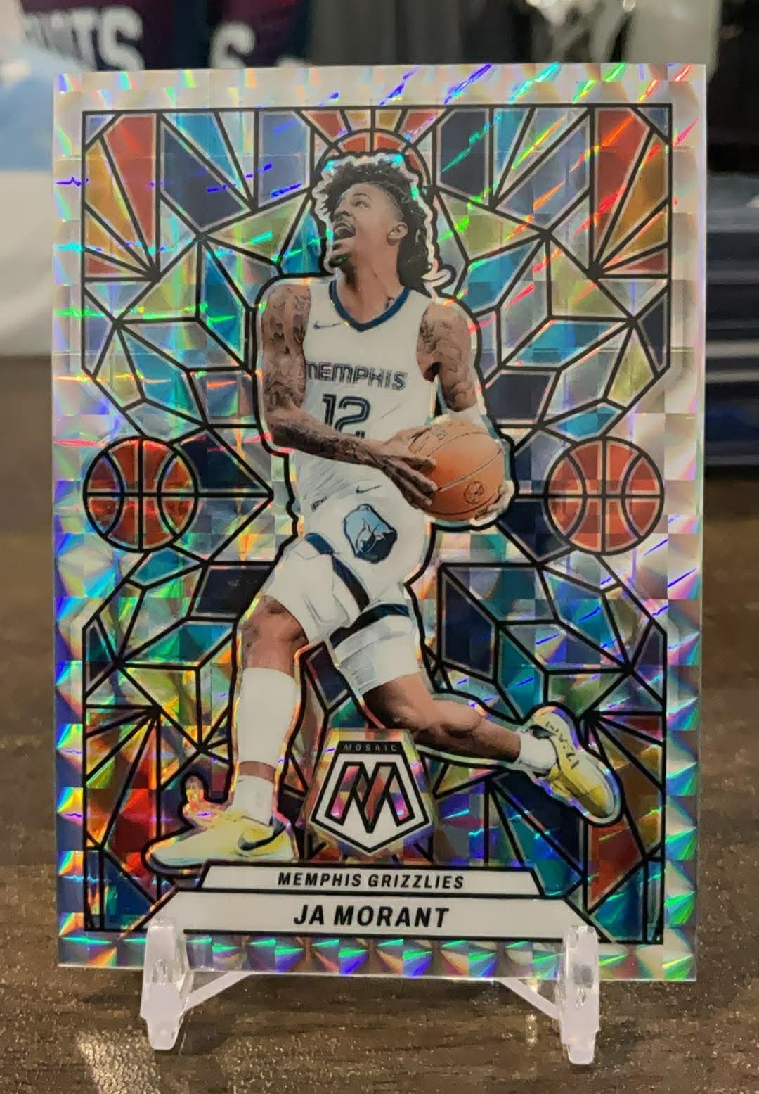 Ja Morant 2023/24 Panini Mosaic Stained Glass #18
