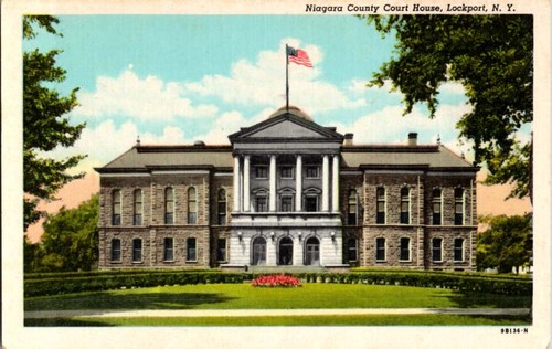 Lockport New York NY : COURT HOUSE SCENE j/08 BA1999