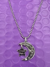 ❤️ Crescent Moon and Star Charm 15” Necklace