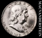 1963 Franklin Half Dollar - Choice Gem Brilliant Unc+++  Lustrous  #L6395