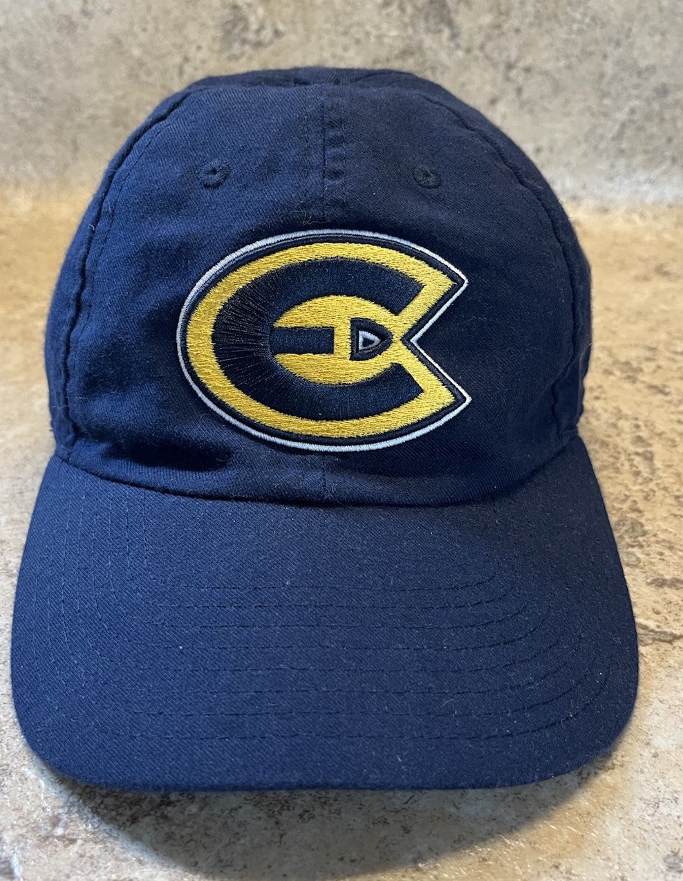Nike Dri-FIT Navy Blue Snapback Hat Eau Claire Wisconsin One Size