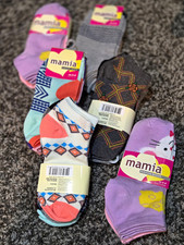 Mamia Girls Low Cut Ankle Socks Size 6-8 Multicolor Mixed Animal 6 Sets