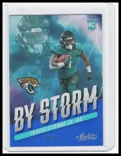 2021 Panini Absolute - Travis Etienne Jr. - By Storm Spectrum Blue Rookie #/35