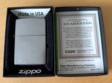 Zippo Lighter Street Chrome Model 207-H13 Date Code Made In USA Box & Papers