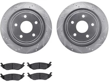Rear Brake Pad and Rotor Kit For 2007-2009 Chrysler Aspen 2008 QX886HN