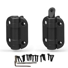 2pcs Adjustable Tension Gate Hinges Self-Closing Pool Garden Fence Door Hinges